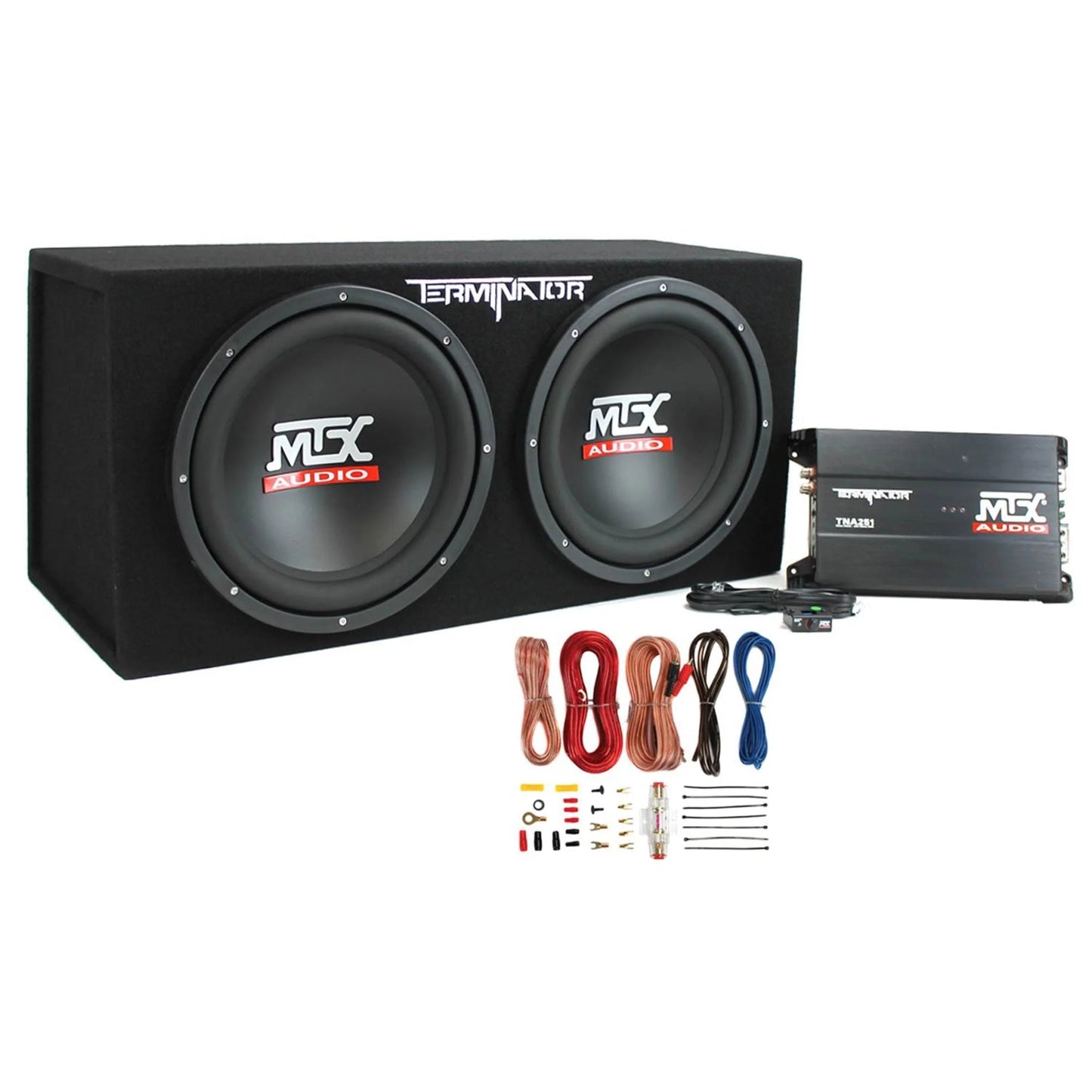 MTX 12" 1200W Dual Loaded Car Subwoofer Audio, Sub Box, Amplifier Amp Kit