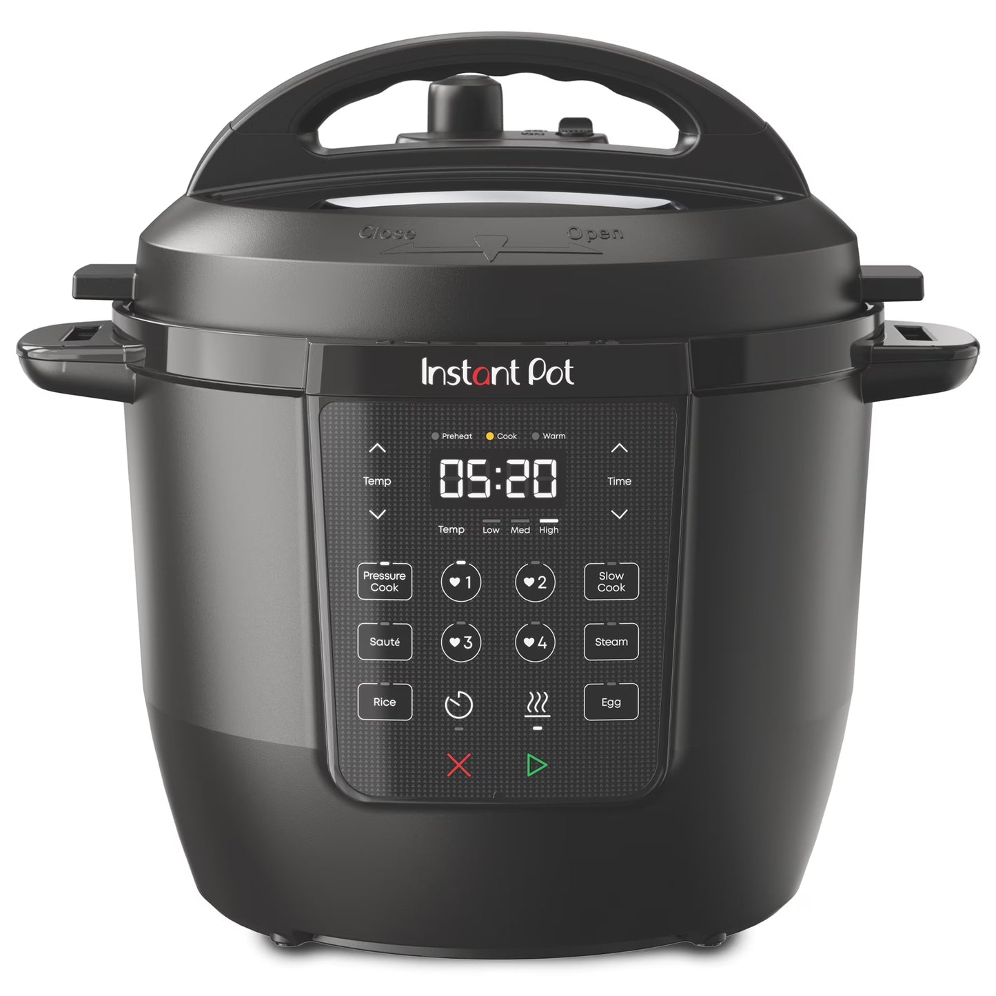 Instant Pot 6Qt RIO Chef Series 7-in-1 Multi-Cooker, Pressure Cooker, Slow Cook, More, Black(Black)