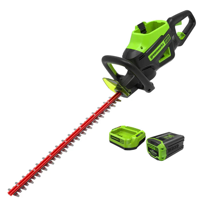 Greenworks 60V 26" Cordless Battery Hedge Trimmer with 2.0Ah Battery Charger