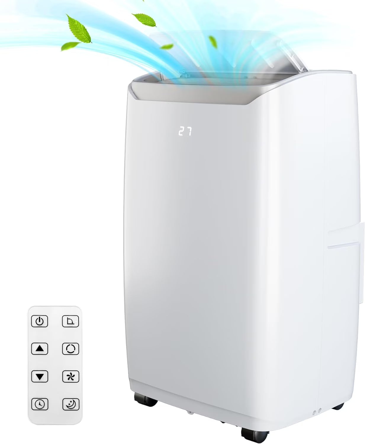 GAOMON 14000BTU Portable Air Conditioners Cool up to 750 Sq Ft, 3 in 1 Portable AC Units for Rooms with Fan Dehumidifier, Remote Control, Sleep Mode, 24H Timer, Window Vent Kit,White(14000/White)