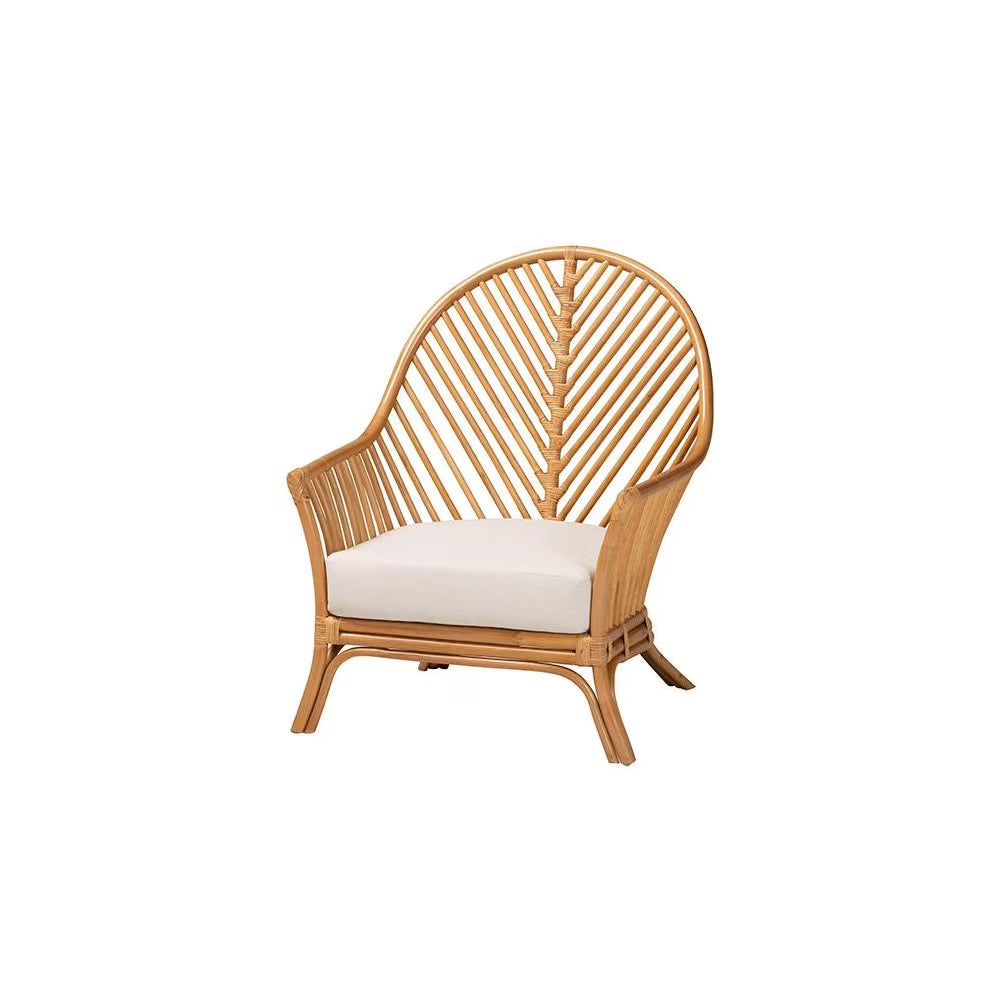 bali pari Lisabon Bohemian Light Honey Rattan Arm Chair