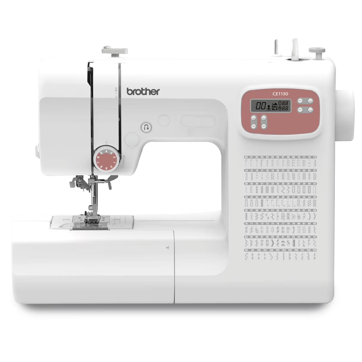 Brother CE1150 110-Stitch Computerized Sewing Machine with Auto Needle Threader, LCD Display Wide Range of Stitches