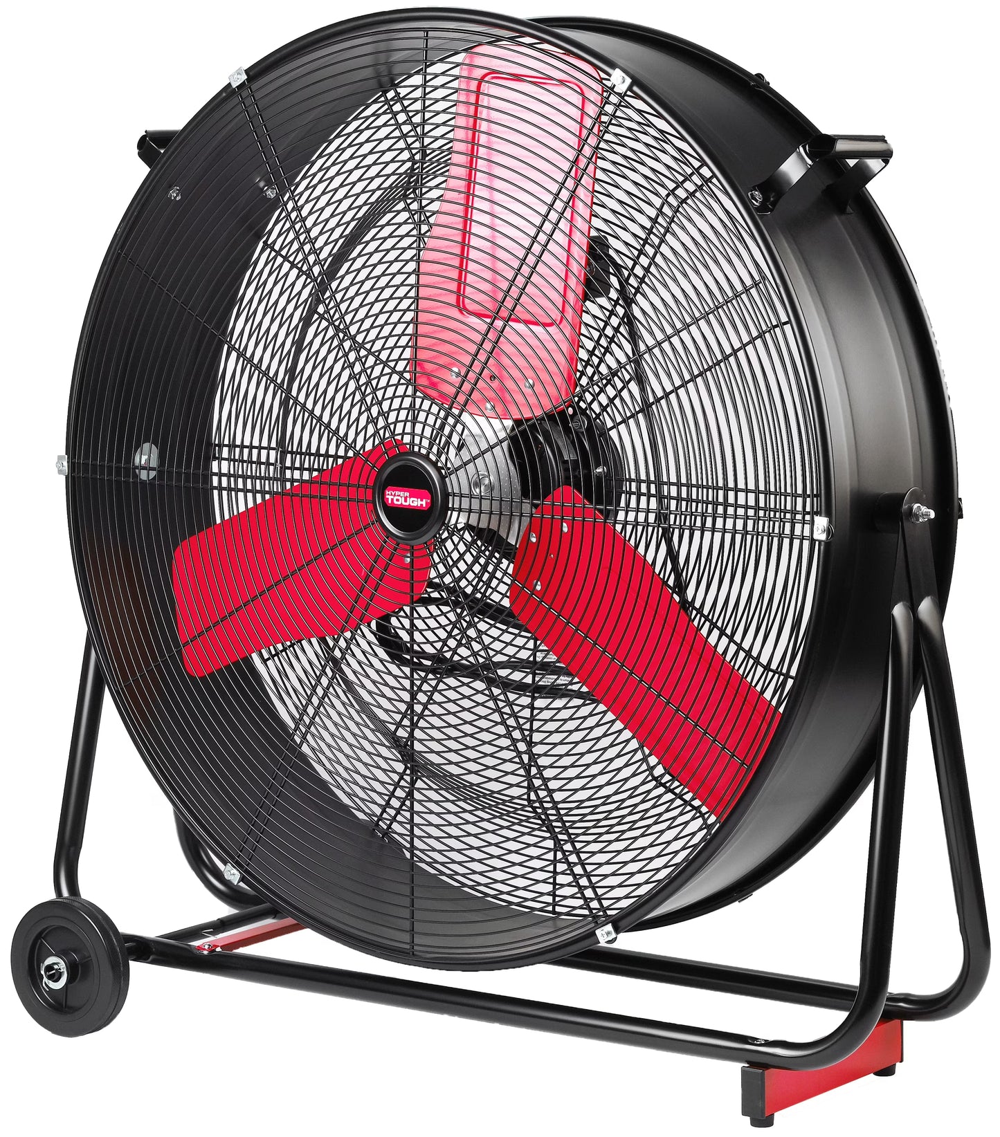 Hyper Tough New 30 inch High Velocity Tilted Drum Fan Red Black