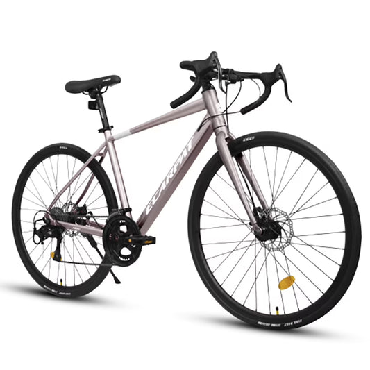 700C Road Bike, 16-Speed Outdoor Bike Disc Brakes, Light Weight Aluminum Frame, Racing Bike City Commuting Road Bicycle for Women