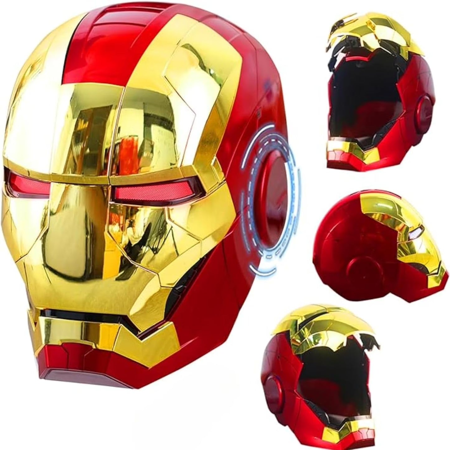ZUITEH Iron-HeroMan Helmet, New Iron-superhero Mask with Jarvis Voice  RemoteTouch Controlled Open/Close, Collectible Real-life,Superhero Mask for Halloween Costume Christmas Birthday Cosplay Party