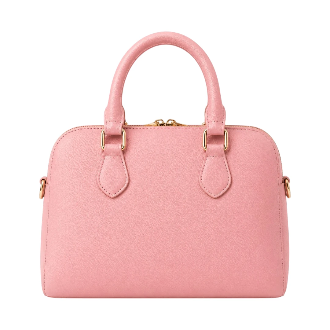 Exoticbags Luxury Pink Leather Handbag for Women