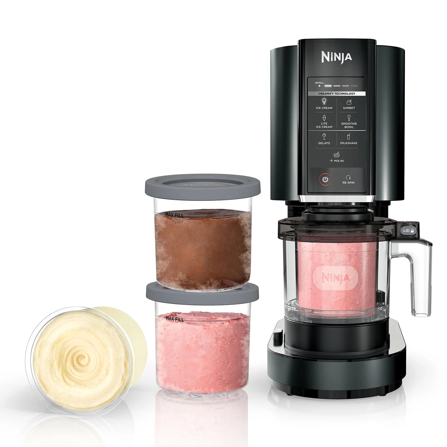 Open Box Ninja CN315A Creami Ice Cream  Sorbet Maker, 7 Frozen Treat Programs, 4 Pints