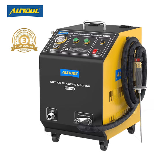 AUTOOL Automotive Dry Ice Cleaning Machine Car Engine Throttle Carbon Deposit Cleaner Exhaust Pipe Pressure Washer 110V/220V Dry Ice Blasting Clean Machine for All Cars, HTS705(HTS705)