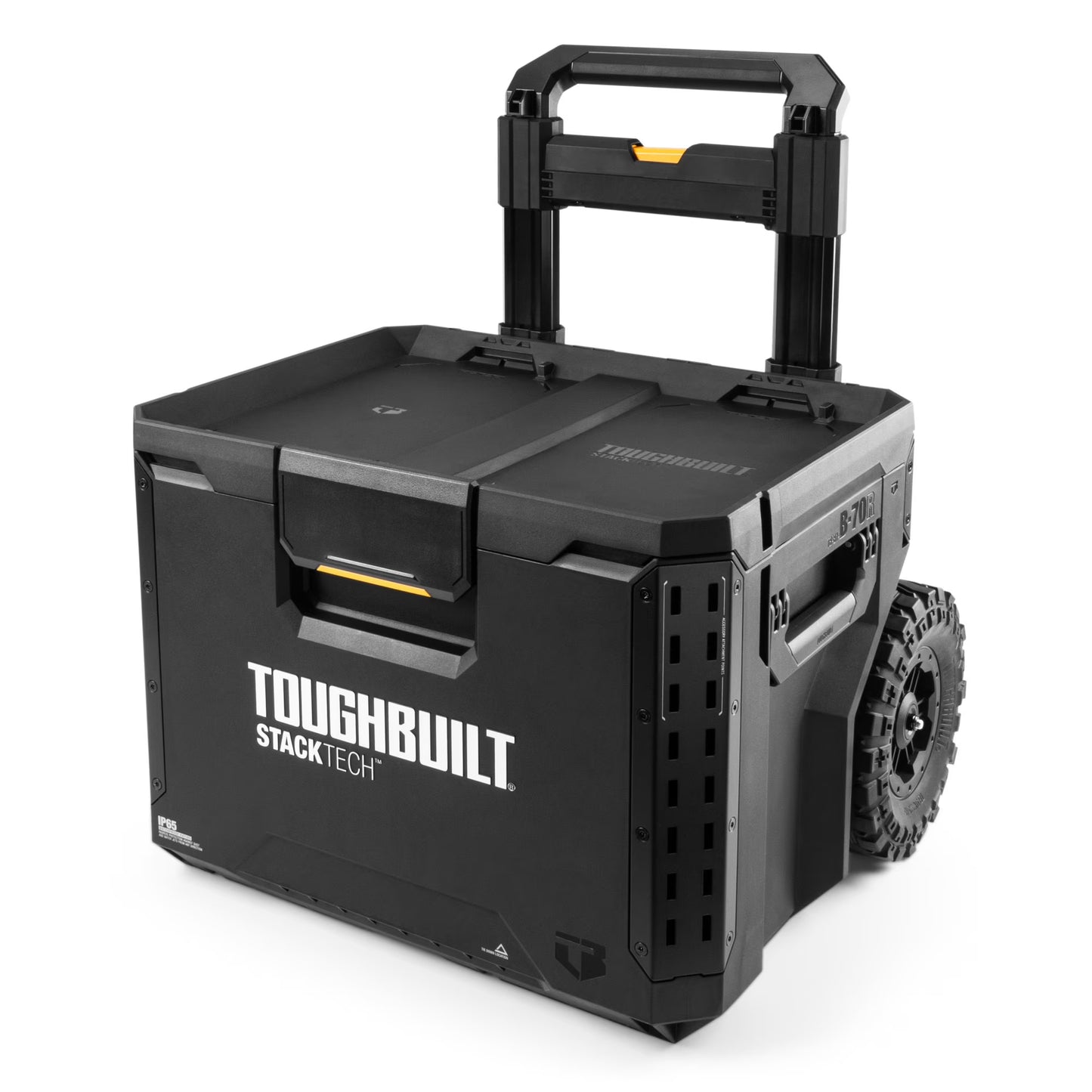 ToughBuilt Portable 2-in-1 Rolling Tool Box with Wheels  Stackable Design
