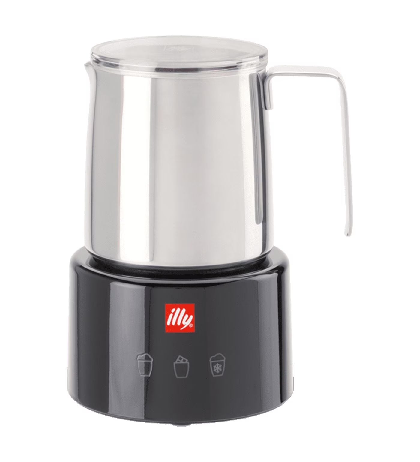 illy Electric Milk Frother- Black  Stainless Steel(1/Black)
